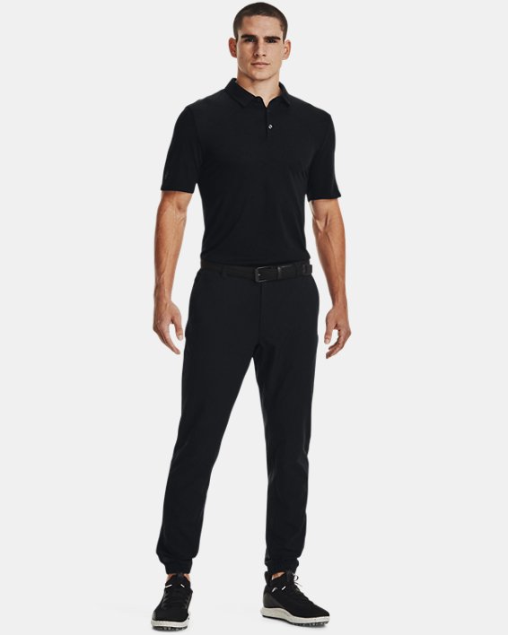Men's Curry Seamless Polo in Black image number 2